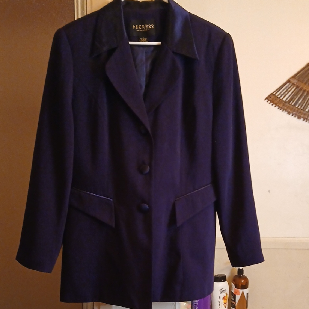 Peeress Collection Women's Navy Blue‎ Jacket/blazer. Sz.14